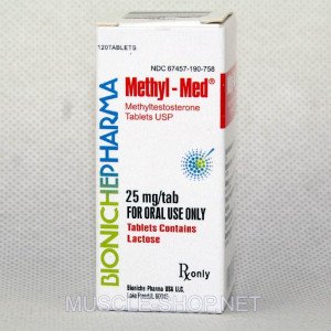 Methyl-Med (Methyltestosterone﻿) 25 mg/tab 120Tablets Bioniche Pharma