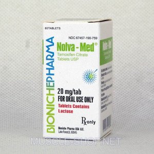 Nolva-Med (Tamoxifen Citrate) 20 mg/tab 60Tablets Bioniche Pharma
