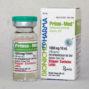 Prima-Med (methenolone) 1000 mg/10 ml Bioniche Pharma