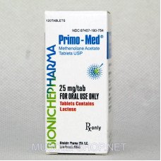 Primo-Med (Methenolone Acetate) 25 mg/tab 120Tablets Bioniche Pharma