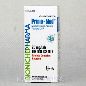 Primo-Med (Methenolone Acetate) 25 mg/tab 120Tablets Bioniche Pharma