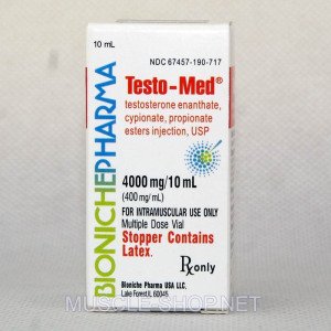 Testo-Med 4000mg/10ml (testosterone enanthate, cypionate, propionate esters) Bioniche..