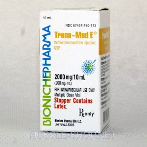 Trena-Med E (trenbolone enanthate) 2000 mg/10 ml Bioniche Pharma