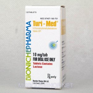 Turi-Med (Turinabol) 10 mg/tab 120Tablets Bioniche Pharma